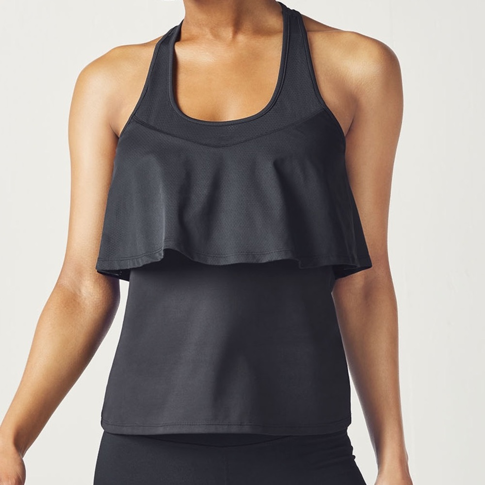 Fabletics XS Black Ashlynn Tank